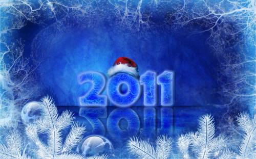Красивые новогодние обои 2011