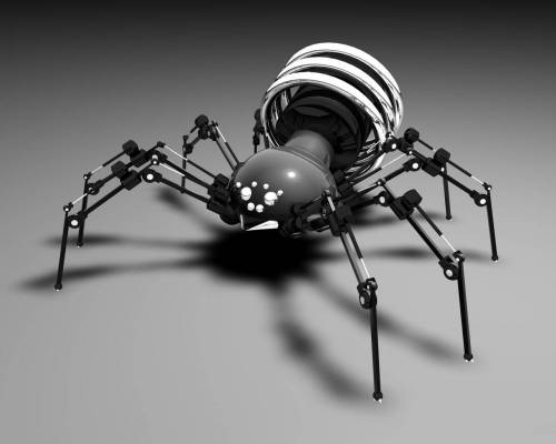 3D паук-лампа