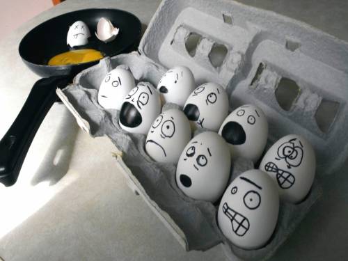 Яйца в ужасе