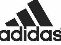 Белый логотип adidas