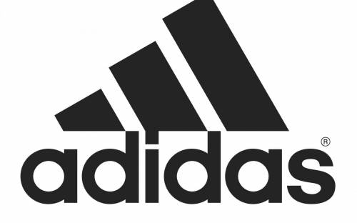 Белый логотип adidas