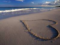 Сердце на песке. Тулум - Мексика