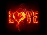 Огненные буквы LOVE