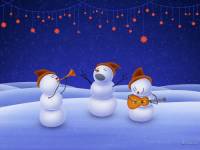 Музыкальный коллектив снеговиков