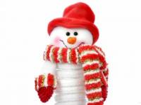 Снеговичок в шарфе